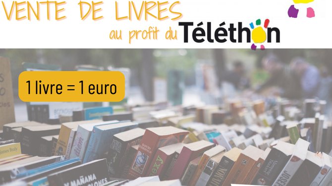 Vente de livres au profit du Téléthon 2022