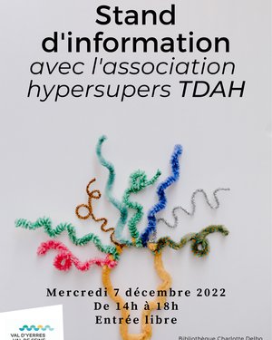 Stand d'information de l'association Hypersupers