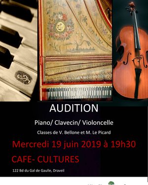 Audition de Piano, Clavecin et Violoncelle