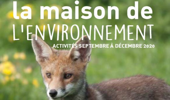 Programme Maison de l'Environnement septembre à décembre 2020