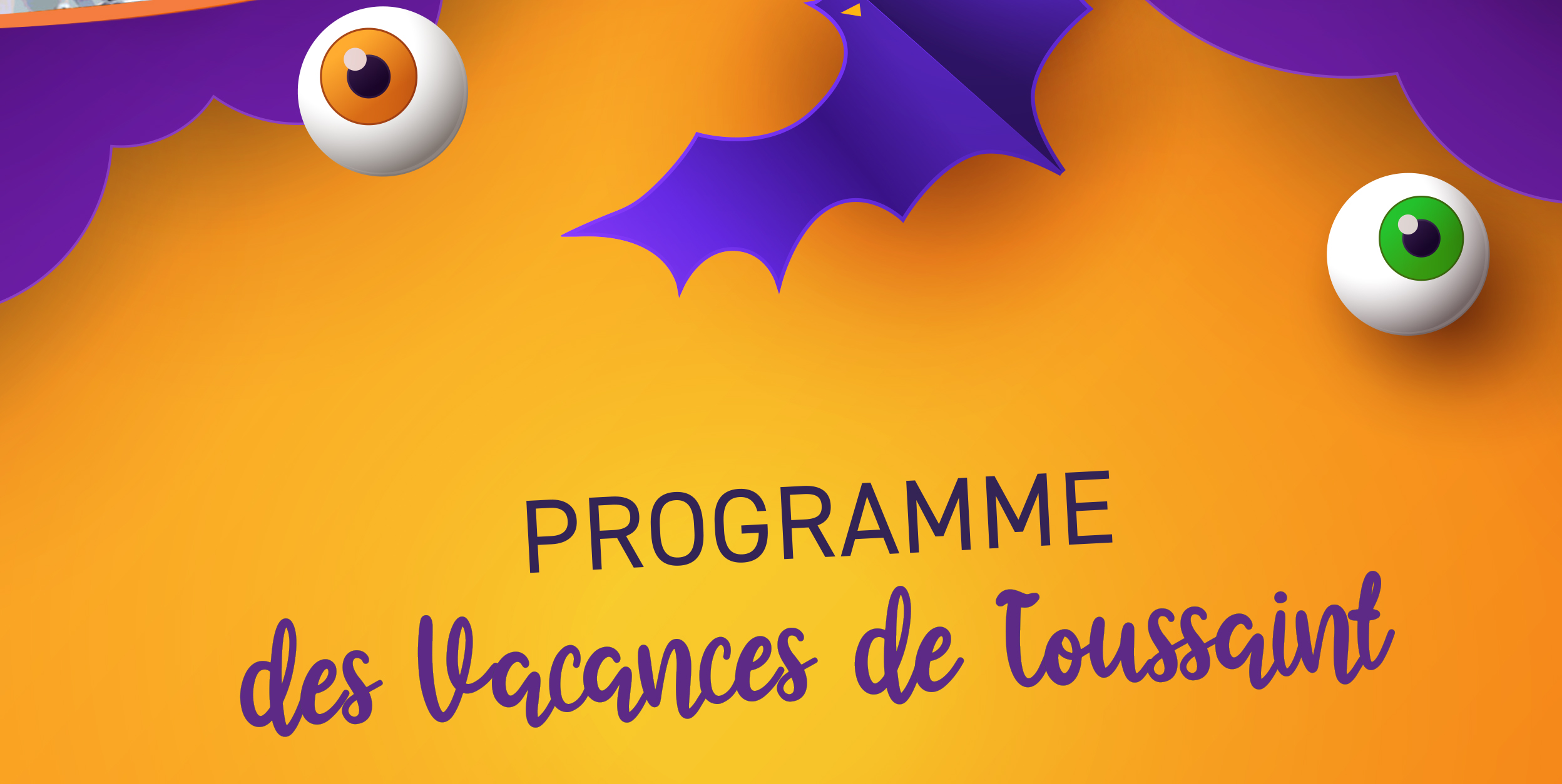 Programme vacances de la Toussaint du centre social Aimé Césaire