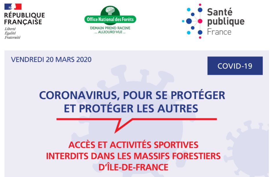 Accès et activités sportives interdits dans les massifs forestiers d'Île-De-France
