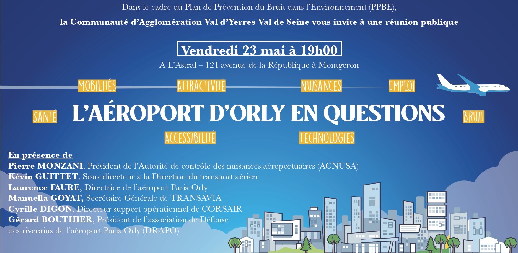 Réunion publique sur les nuisances aériennes vendredi 23 mai !