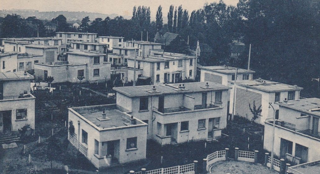 Carte postale de la Cité-jardin du Moulin de Senlis
