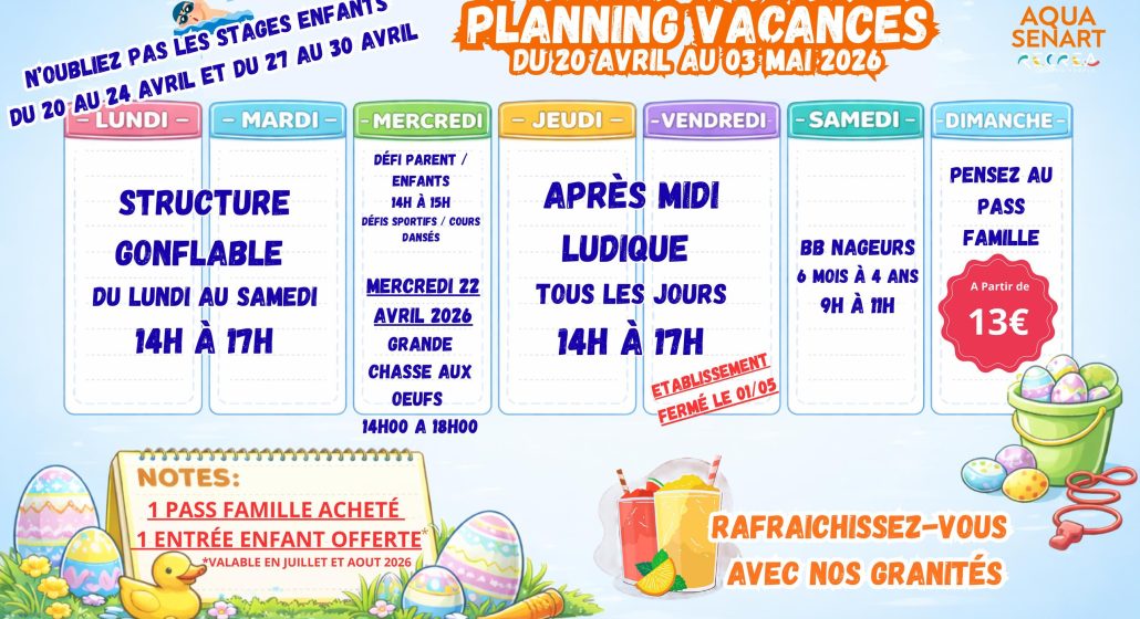 Vacances à AQUASENART